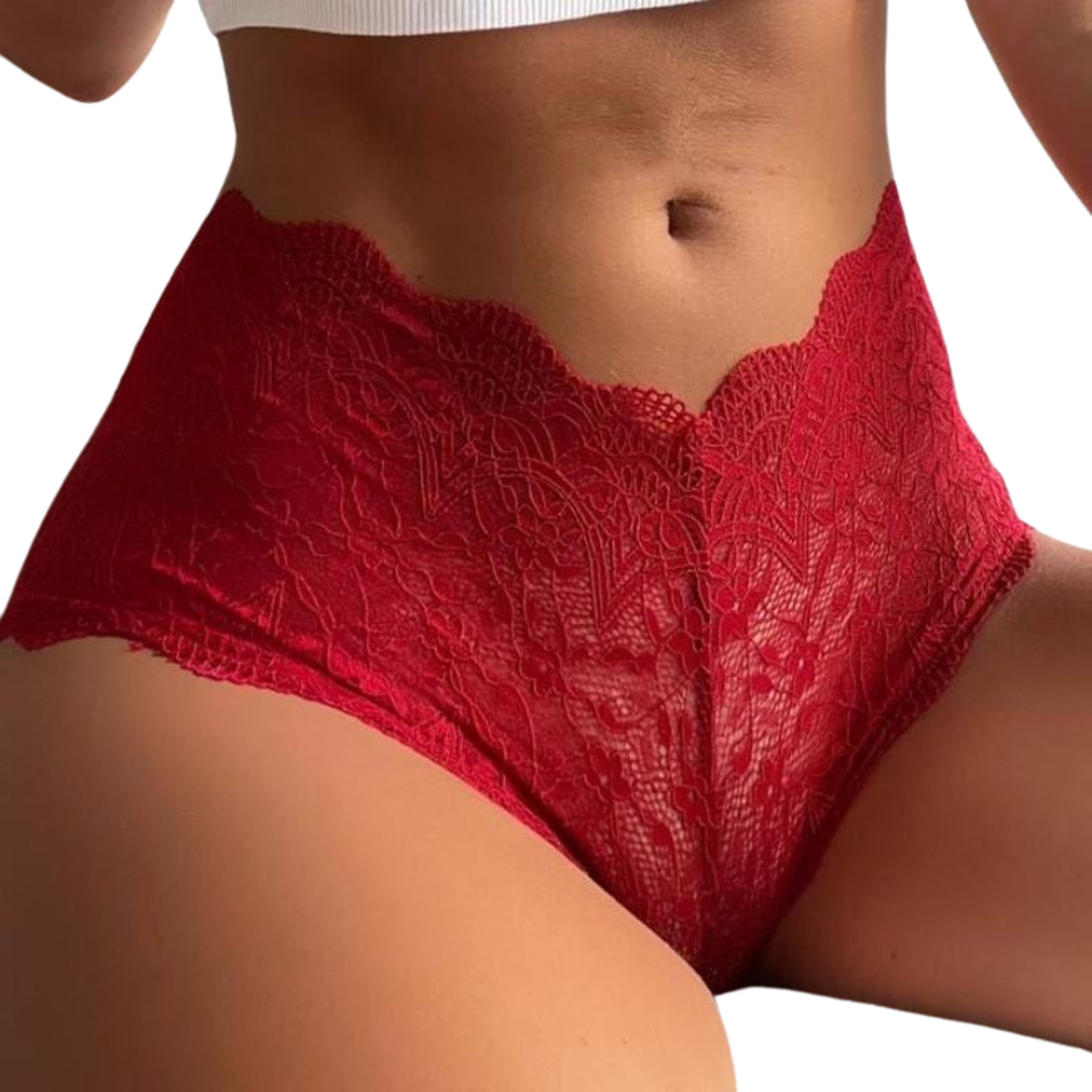 Transparent Panties Mid Waist Breathable Underwear