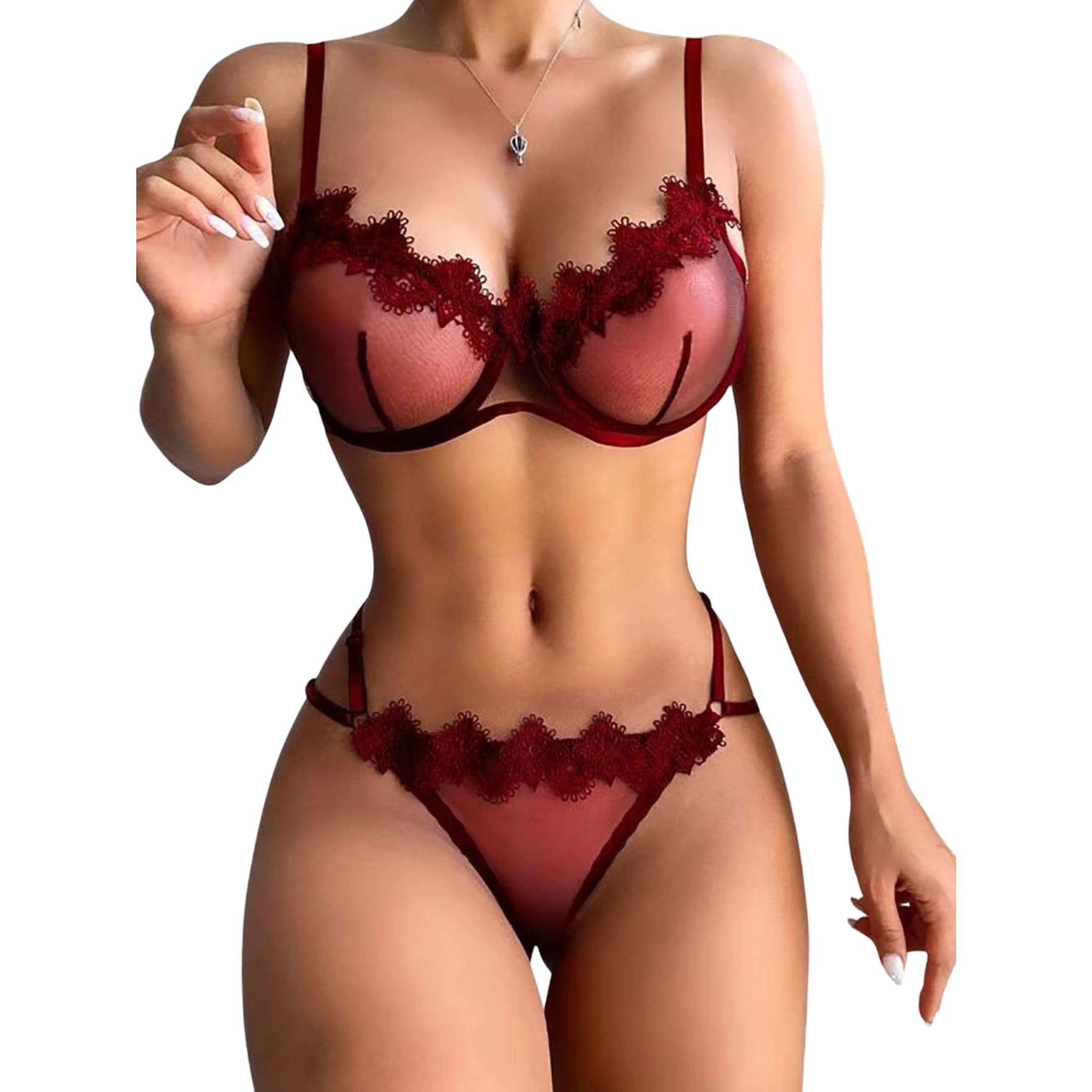 Nighty Sexy 2 Piece Lace Lingerie Set