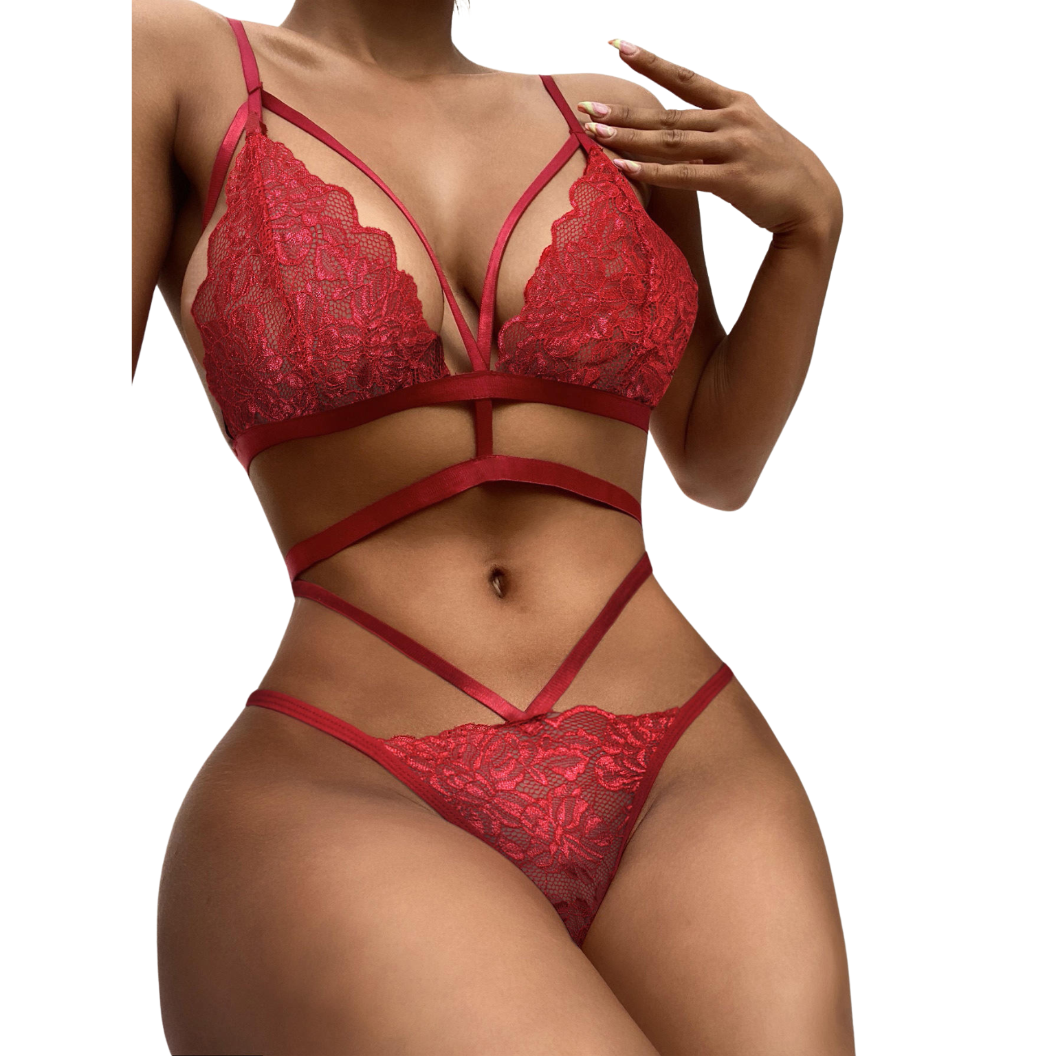 Nighty Sexy 2 Piece Lace Lingerie Set